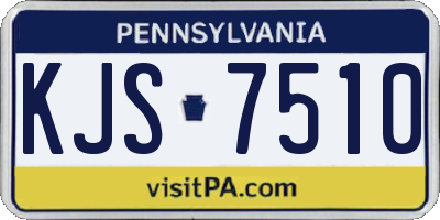 PA license plate KJS7510