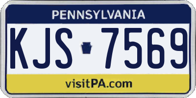 PA license plate KJS7569