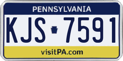 PA license plate KJS7591