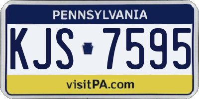 PA license plate KJS7595