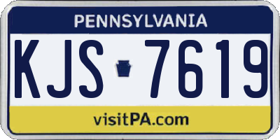 PA license plate KJS7619