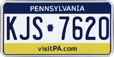 PA license plate KJS7620