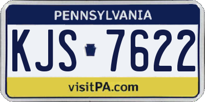 PA license plate KJS7622
