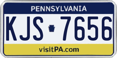 PA license plate KJS7656