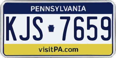 PA license plate KJS7659