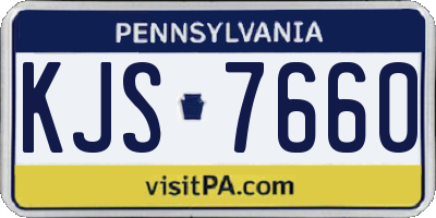 PA license plate KJS7660