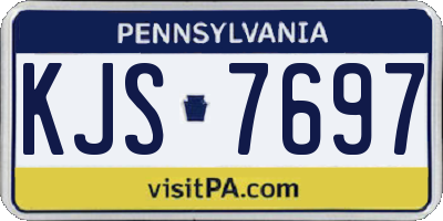 PA license plate KJS7697
