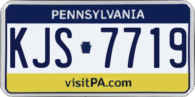 PA license plate KJS7719