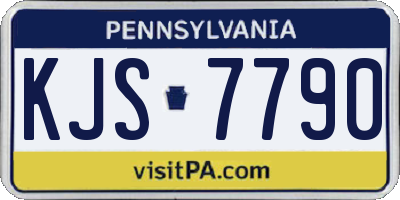 PA license plate KJS7790