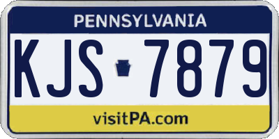PA license plate KJS7879