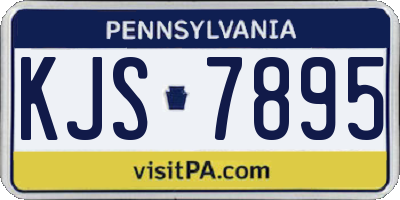 PA license plate KJS7895