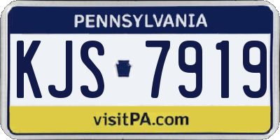 PA license plate KJS7919