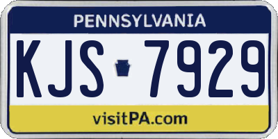 PA license plate KJS7929