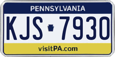 PA license plate KJS7930