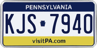PA license plate KJS7940