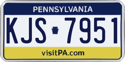 PA license plate KJS7951