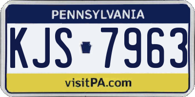 PA license plate KJS7963
