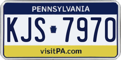 PA license plate KJS7970