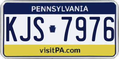 PA license plate KJS7976