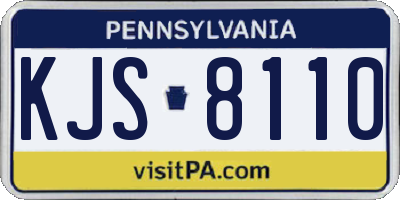 PA license plate KJS8110