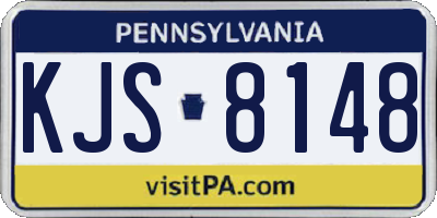 PA license plate KJS8148