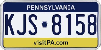 PA license plate KJS8158