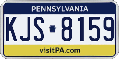PA license plate KJS8159