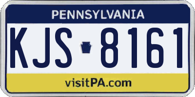 PA license plate KJS8161