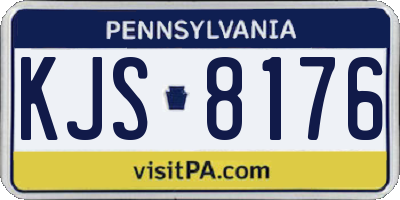 PA license plate KJS8176