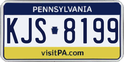 PA license plate KJS8199