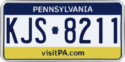 PA license plate KJS8211