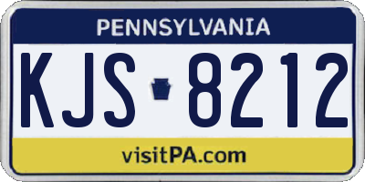 PA license plate KJS8212