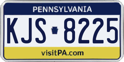 PA license plate KJS8225