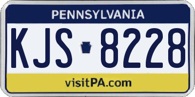 PA license plate KJS8228