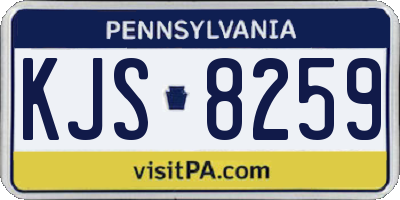 PA license plate KJS8259