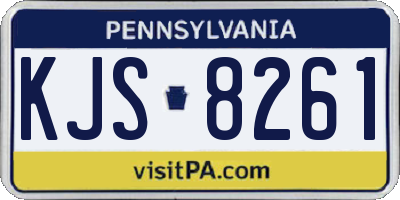 PA license plate KJS8261