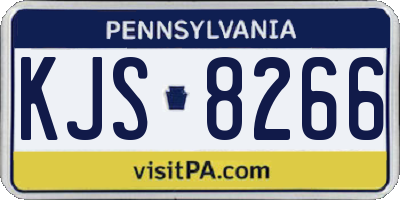 PA license plate KJS8266