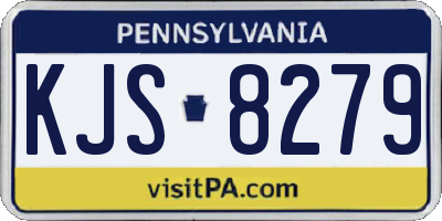 PA license plate KJS8279