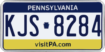 PA license plate KJS8284