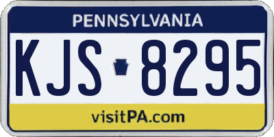 PA license plate KJS8295