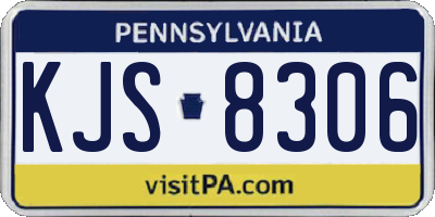 PA license plate KJS8306