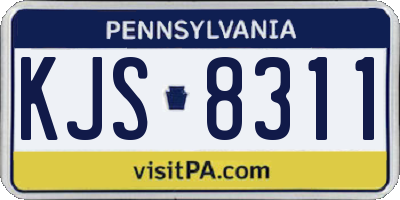 PA license plate KJS8311
