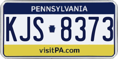 PA license plate KJS8373