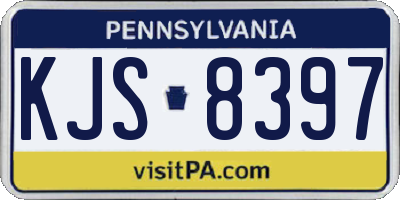 PA license plate KJS8397