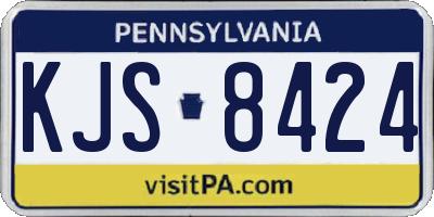 PA license plate KJS8424