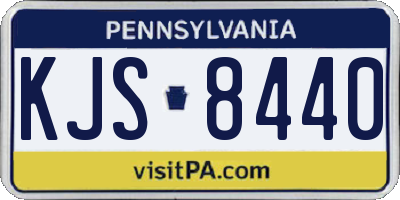 PA license plate KJS8440