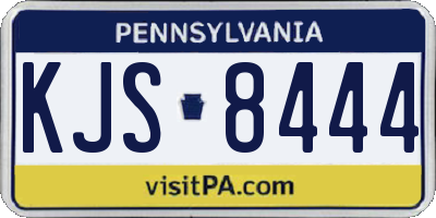 PA license plate KJS8444