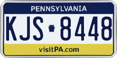 PA license plate KJS8448