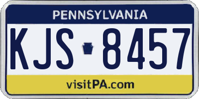 PA license plate KJS8457