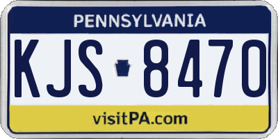 PA license plate KJS8470